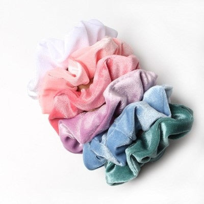 6pcs Velvet Scrunchies  Elastic Hair Bands - KiwisLove