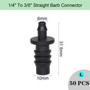 Garden Irrigation Hose Sprinkler Connector Double Barb Tee Elbow Eng Plug Water Pipe Joint 8/11 4/7mm Hose Lock Watering Fitting - KiwisLove