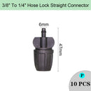 Garden Irrigation Hose Sprinkler Connector Double Barb Tee Elbow Eng Plug Water Pipe Joint 8/11 4/7mm Hose Lock Watering Fitting - KiwisLove