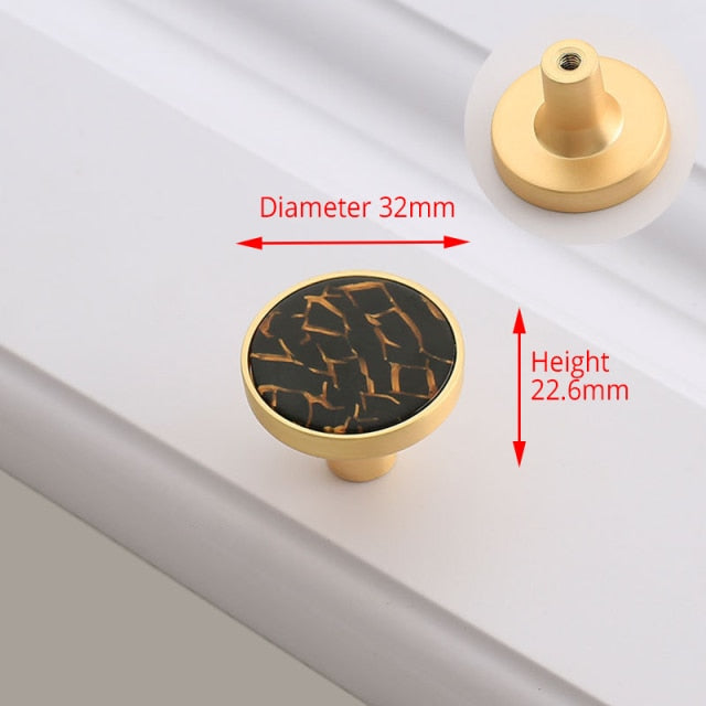 KAK Zinc Alloy Wall Hooks Gold Cabinet Knobs and Handles - KiwisLove