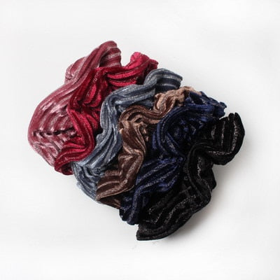 6pcs Velvet Scrunchies  Elastic Hair Bands - KiwisLove