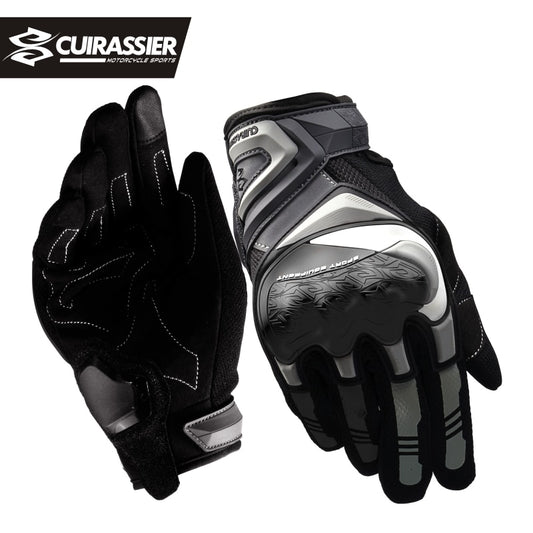 Cuirassier Summer Motorcycle Gloves Men Touch Screen Breathable Motobike Riding Moto Protective Gear Motorbike Motocross Gloves - KiwisLove
