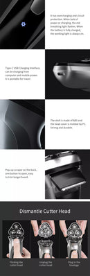 ENCHEN Electric Face Shaver Razor Men 3D Floating Blade USB Recharge - KiwisLove