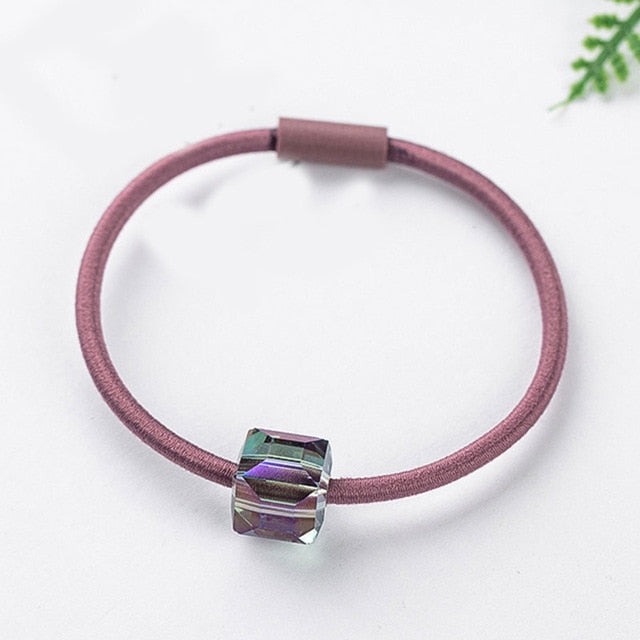 New  Girls LED Luminous Scrunchies Hairband Ponytail Holder Headwear Elastic Hair Bands - KiwisLove