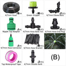 15M 1/4'' Hose DIY Drip Irrigation System Portable Misting Watering Kit - KiwisLove
