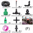 15M 1/4'' Hose DIY Drip Irrigation System Portable Misting Watering Kit - KiwisLove