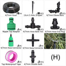 15M 1/4'' Hose DIY Drip Irrigation System Portable Misting Watering Kit - KiwisLove