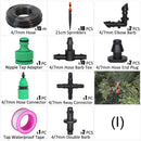 15M 1/4'' Hose DIY Drip Irrigation System Portable Misting Watering Kit - KiwisLove