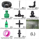 15M 1/4'' Hose DIY Drip Irrigation System Portable Misting Watering Kit - KiwisLove