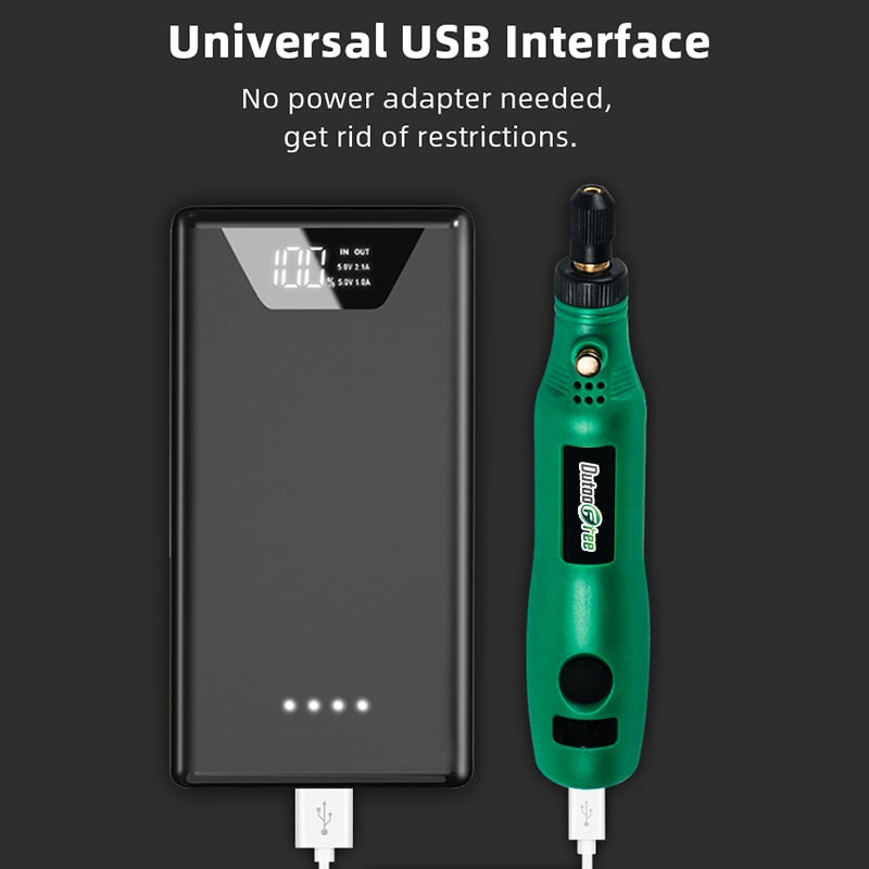 USB Cordless Drill Engraving Pen DIY For Jewelry Metal Glass - KiwisLove
