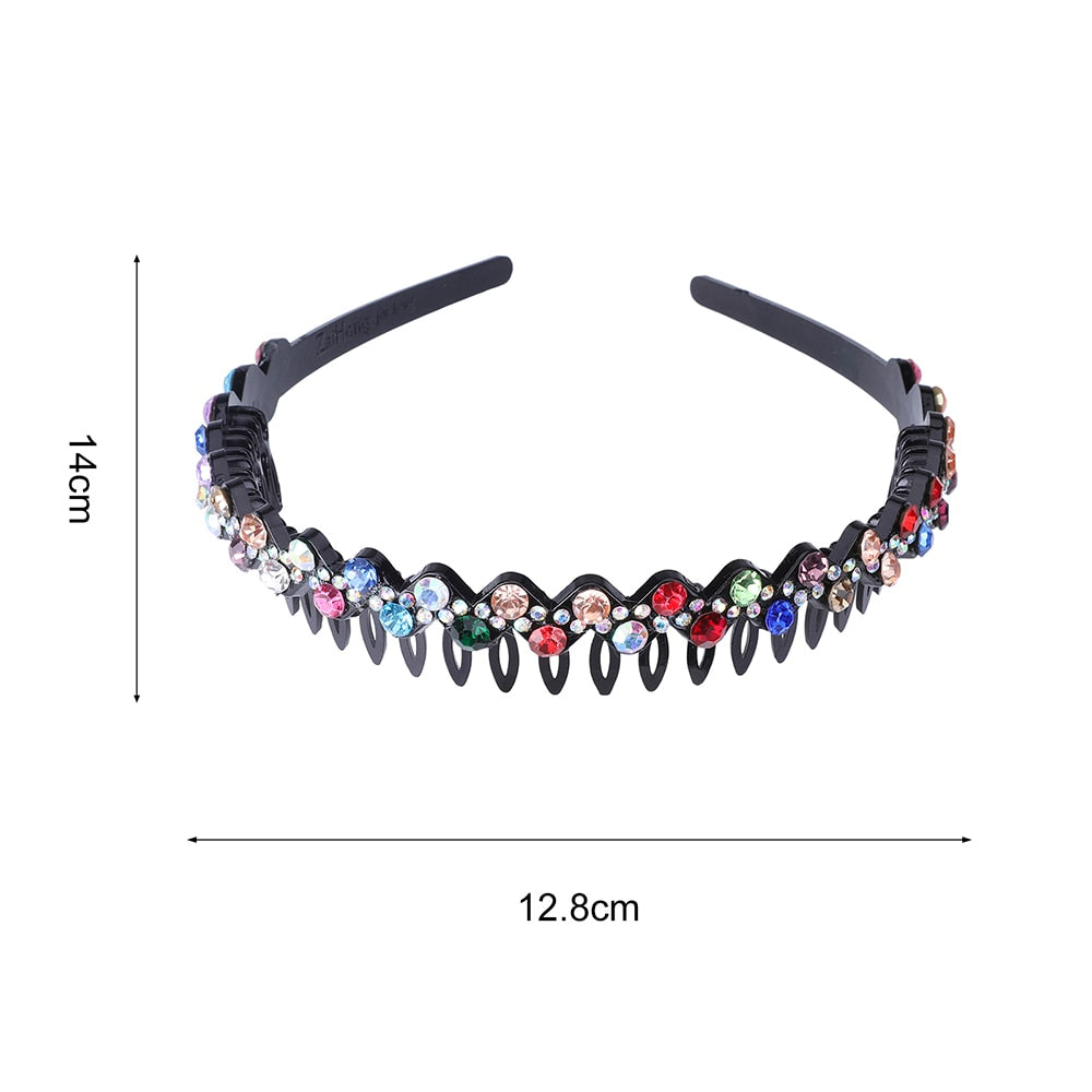 Alice Hairband Bezel Headband  Hair Band Hoop Top Metal Double Bangs - KiwisLove