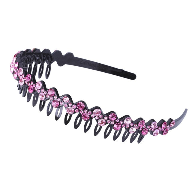 Alice Hairband Bezel Headband  Hair Band Hoop Top Metal Double Bangs - KiwisLove