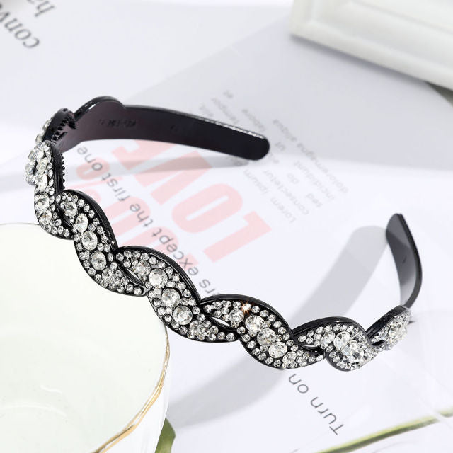 Alice Hairband Bezel Headband  Hair Band Hoop Top Metal Double Bangs - KiwisLove