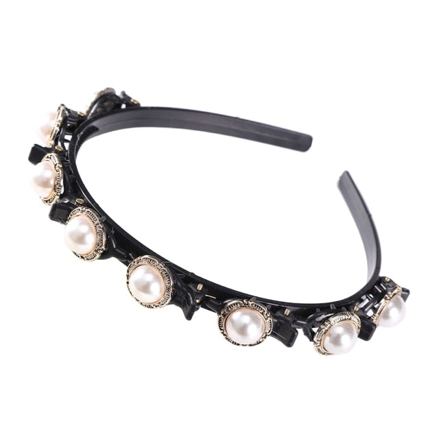 Alice Hairband Bezel Headband  Hair Band Hoop Top Metal Double Bangs - KiwisLove