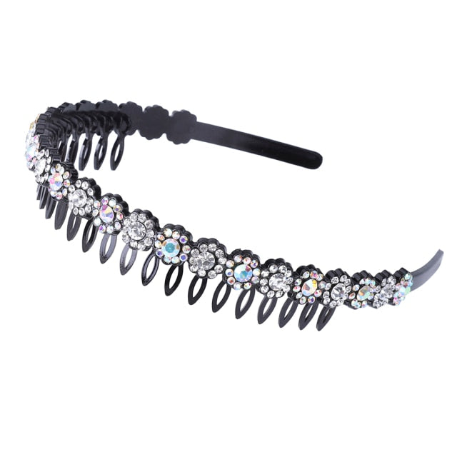 Alice Hairband Bezel Headband  Hair Band Hoop Top Metal Double Bangs - KiwisLove