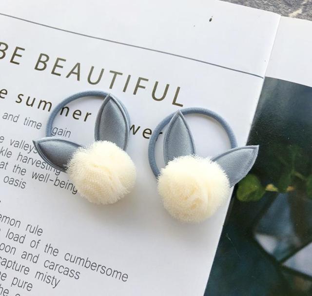 NEW Kids animal flower Ribbon hair bow elastic hair band - KiwisLove