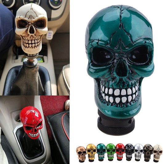 Skull Manual Gear Shift Knob Shifter Lever Knob Alien - KiwisLove