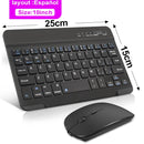 Mini Wireless Keyboard Bluetooth Keyboard  Mouse Keycaps  ipad Phone Tablet Laptop - KiwisLove