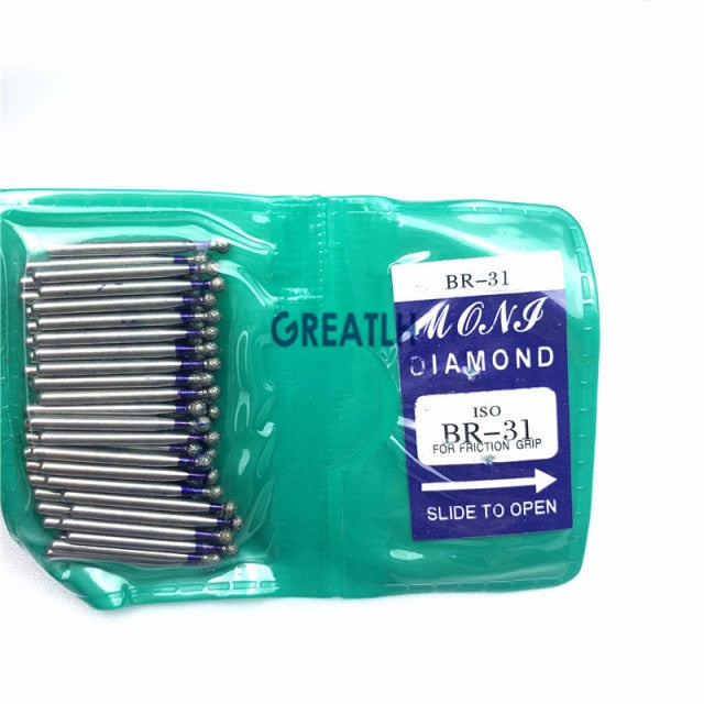 50PCS Dental Diamond FG High Speed Burs BR SERIES for teeth polishing 1.6mm - KiwisLove