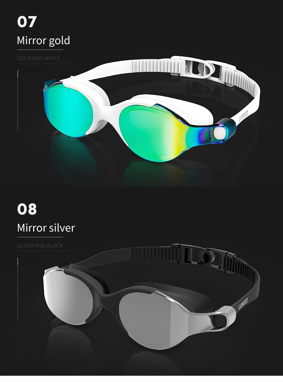 Professional Swimming Goggles Anti-fog Glasses UV Protection Men Women - KiwisLove
