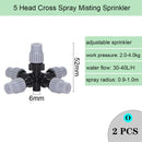 Spray Nozzle Watering Irrigation Dripper Sprinkler Cross Misting Atomization - KiwisLove