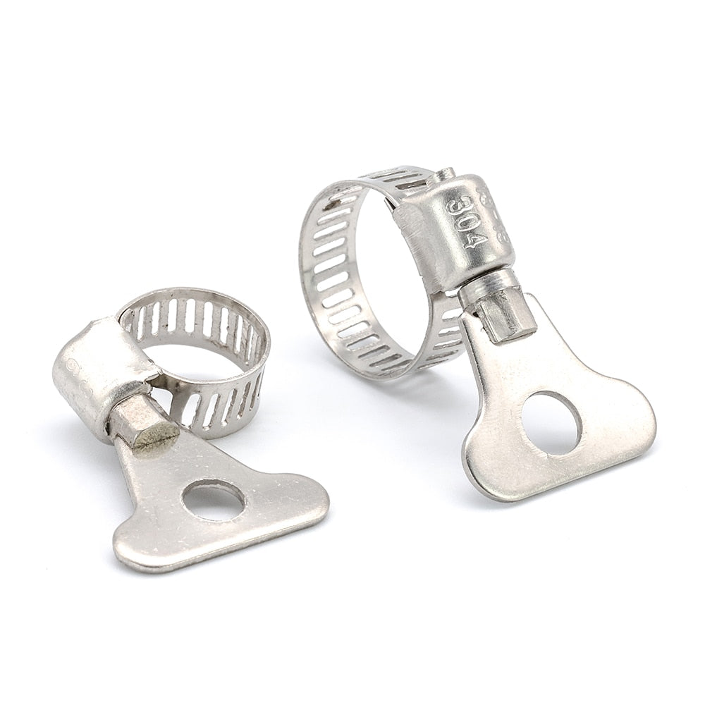 NINDEJIN worm gear hose clamp adjustable key clamp hose clip water pipe - KiwisLove