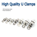 NINDEJIN U shape pipe clamps 304 stainless steel tube clip plumbing saddle - KiwisLove