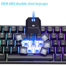 Mechanical Keyboard USB Wired LED Backlit Axis Gaming Mechanical Keyboard Gateron Optical Switches For Desktop - KiwisLove