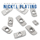 96pcs T Slot Nut Hammer Head Sliding T Nut Fasteners Drop In T-nut Set - KiwisLove