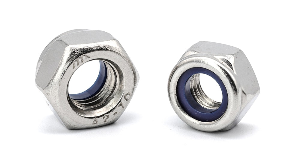 NINDEJIN 321pcs Nylon Lock Nut 304 Stainless Steel Assortment Kit - KiwisLove
