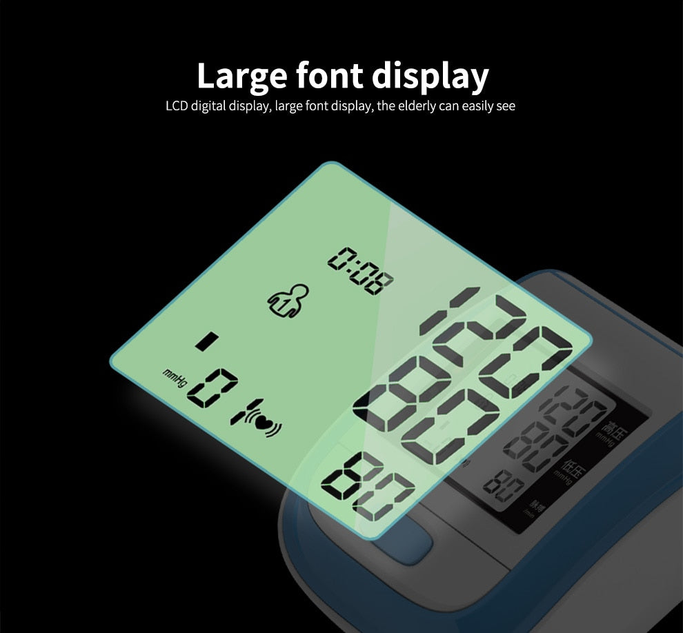 Yongrow Medical Wrist Blood Pressure Monitor Heart Rate Pulse Meter Sphygmomanometer PR - KiwisLove