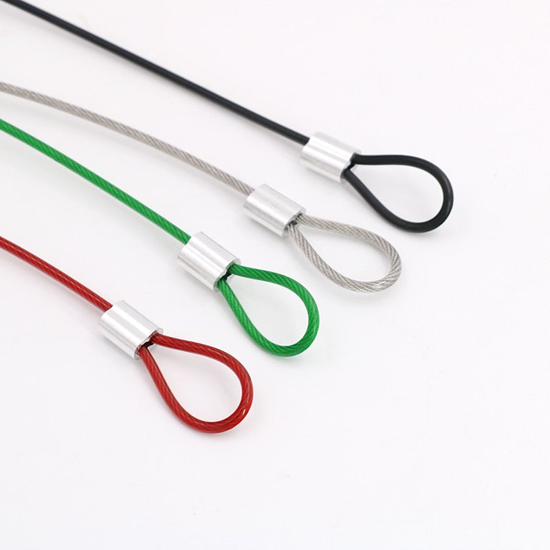 5m  PVC Plastic Coated 304 Stainless Steel Wire Rope Cable + 10 Loops - KiwisLove