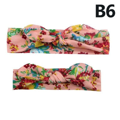 Mama & Baby Set Headwear Bowknot Elastic HeadBands - KiwisLove