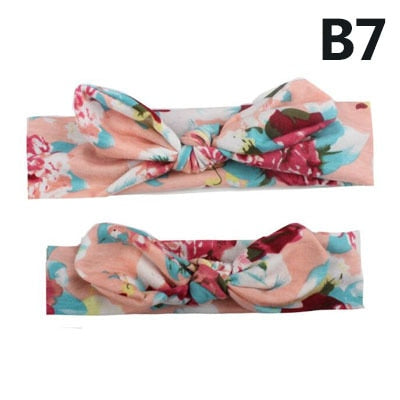 Mama & Baby Set Headwear Bowknot Elastic HeadBands - KiwisLove
