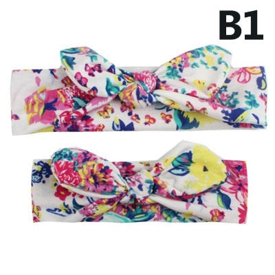 Mama & Baby Set Headwear Bowknot Elastic HeadBands - KiwisLove