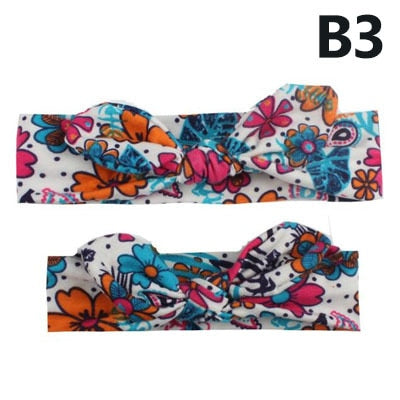 Mama & Baby Set Headwear Bowknot Elastic HeadBands - KiwisLove