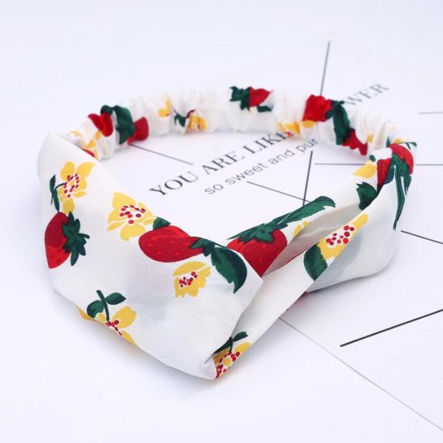 Bohemian Hair Bands Print Headbands Vintage Cross Turban Bandage - KiwisLove