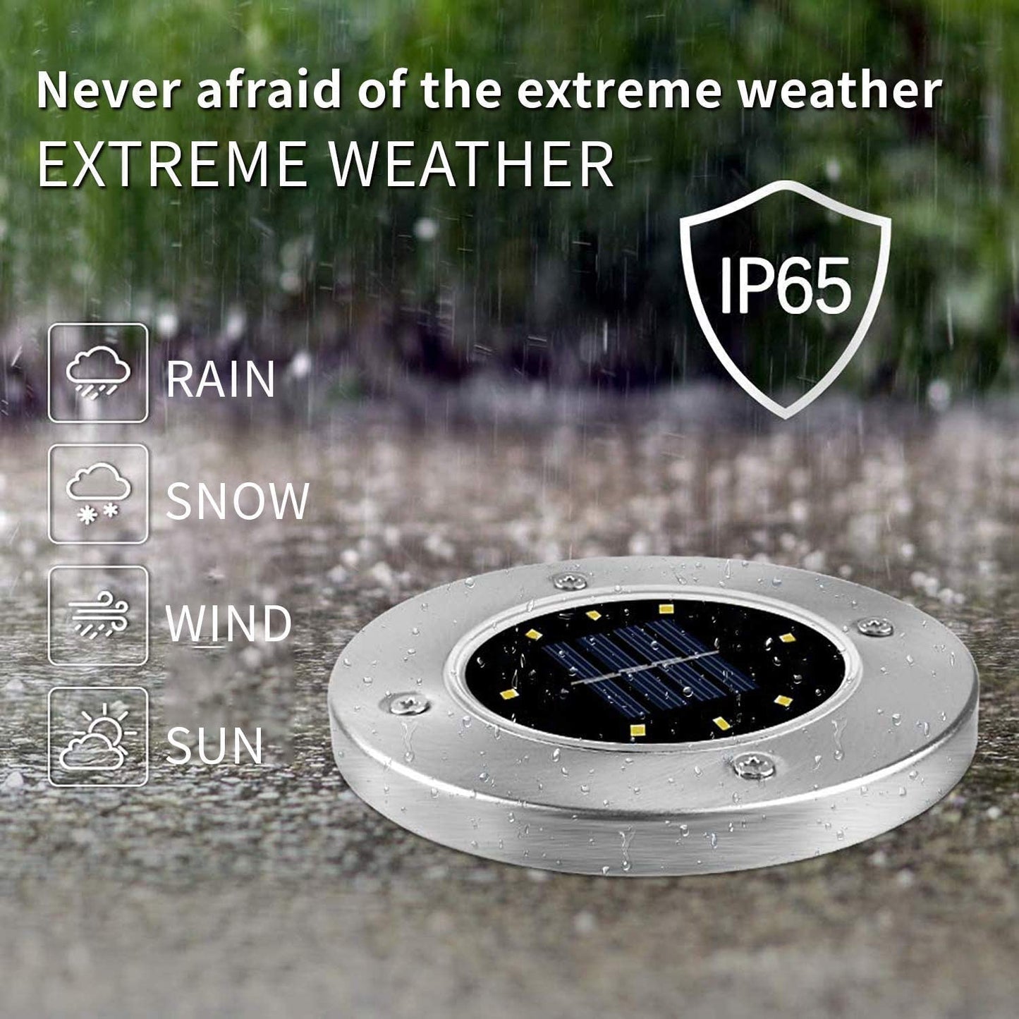 New Solar Powered LED Ground Light Garden Lawn Lamp Buried With Sensor - KiwisLove