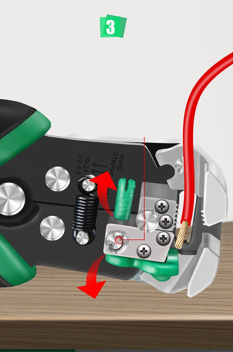 LAOA Automatic Wire Stripping Professional Electrical Wire Stripper High Quality - KiwisLove