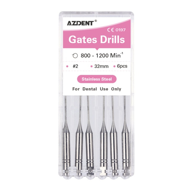 AZDENT Dental Endodontic Drill Gates Glidden Peeso Reamers - KiwisLove