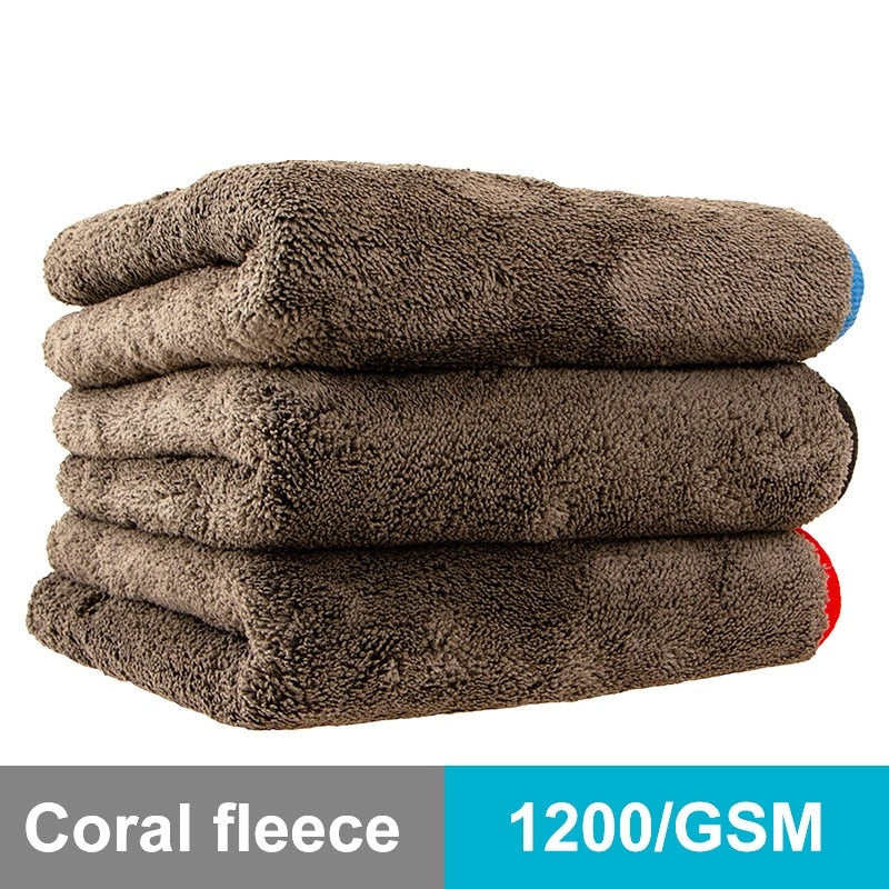 Car Cleaning Towel 1200GSM Car Detailing  Microfiber Drying - KiwisLove