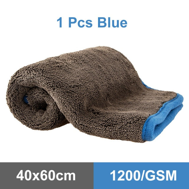 Car Cleaning Towel 1200GSM Car Detailing  Microfiber Drying - KiwisLove