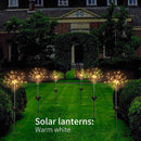 Solar Outdoor Grass Globe Dandelion Fireworks Lamp Flash String Garden Lawn Landscape Holiday Light - KiwisLove