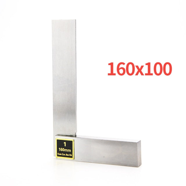 Wide Seat Square Ruler Protractor Machinist Cutting Flat Set Carbon Steel - KiwisLove