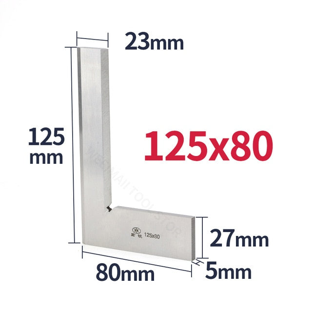 Knife Edge Square Ruler Measuring Bladed Try Square L-shaped Set Squads Gauge - KiwisLove