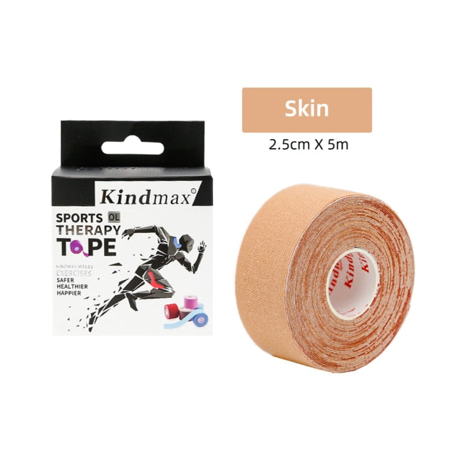 Kindmax Athletic Kinesiology Recovery Tape Muscle Strain Injury Relief Adhesive Bandage,2.5cmx5m - KiwisLove