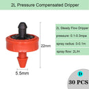 Drip Irrigation Dripper Fixed Flow Pressure Compensating Emitter - KiwisLove