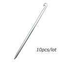 10pcs Aviation Aluminum Alloy Tent Pegs Garden Stakes - KiwisLove