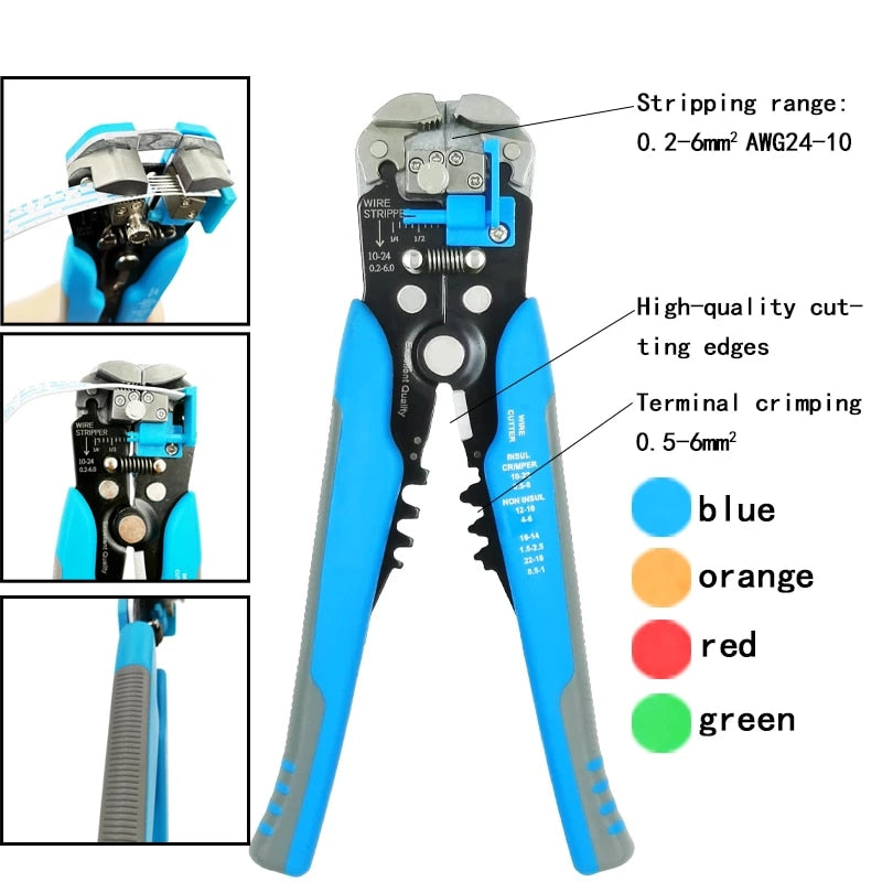 Crimper Cable Cutter Automatic Wire Stripper Multifunctional Stripping Tools - KiwisLove