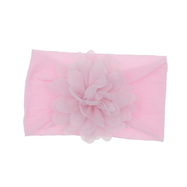 Baby Headband Nonly Big Chiffon Flower Headbands Bow - KiwisLove